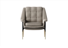 灰色餐椅3D模型设计